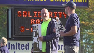 Union paper mill workers rally amid contract negotiations [upl. by Olemrac626]