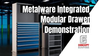 Metalware Modular Drawer Demonstration [upl. by Ardnaid233]