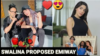 Emiway Girlfriend Swalina Given Rose‼️ Hindustani Bhau Reacts On Mc Stan [upl. by Ettennahs286]