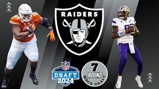 A Raider Nation Resurgence  Las Vegas Raiders 7 Round Mock Draft with trades nfl [upl. by Petulia]