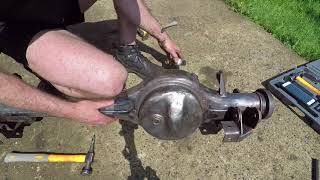 Defender 300Tdi Rebuild  23 Axle Dent Removal [upl. by Ruddie880]