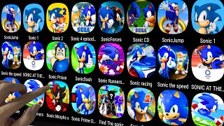 Sonic DashSonic RunnersGo SanicSonic Boom 2Sonic ForcesSonic JumpSonic CDSonic the Hedgehog 4 [upl. by Akinat]