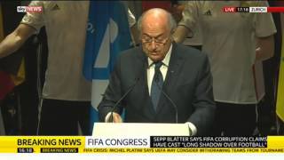 Sepp Blatter Speaks To FIFA Congress  Full Speech [upl. by Etnauj943]