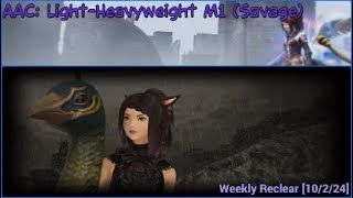 FFXIV 70 AAC LightHeavyweight M1 Savage  Weekly Reclear Suki 10124 [upl. by Thorma833]