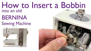 How to insert a Bobbin into a Sewing Machine Bernina 930 [upl. by Aicnarf845]