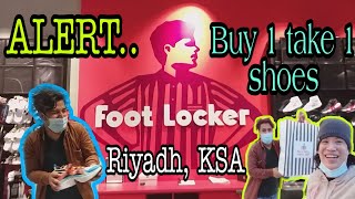 Foot locker sale Buy 1 take 1 shoes Riyadh KSADUOS KUMPARES VLOG [upl. by Tudor]