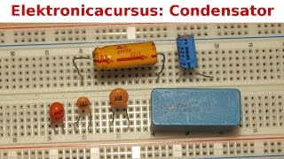 Elektronicacursus Condensator Deel 33 [upl. by Adnilre]