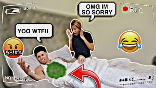 THROWING UP WHILE PREGNANT PRANK ON BOYFRIEND BAD IDEA [upl. by Rajewski]