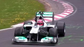 Michael Schumacher F1 Nordschleife Demo Lap  24h Rennen Nürburgring 2013 [upl. by Snah]