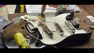 Strat mods adding the David Gilmour switch and tone control for bridge pup guitar repair [upl. by Nomaj]