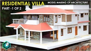 MODEL MAKING OF TRADITIONAL villa Kerala home design part 1 [upl. by Trevethick]