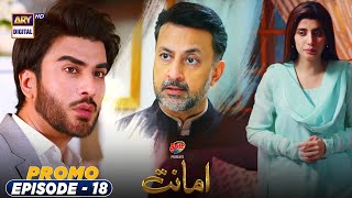 Amanat Episode 18  Promo  Presented By Brite  ARY Digital Drama [upl. by Hgielah174]