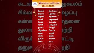 இன்றைய ராசிபலன் 25112024  Daily Rasi palan Tamil  Daily Horoscope  Indraya Rasi palan [upl. by Schweiker]