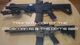 The Crosman R1 amp The DPMS SBR SideBySide [upl. by Beaufert]