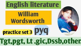 William WordsworthWilliam Wordsworth English literature William Wordsworth pyq [upl. by Christen36]