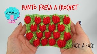 Tutorial punto fresas a crochet [upl. by Haveman632]