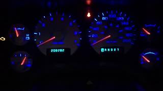 2004 Dodge Ram 1500 Complete 100 Blue Interior Lighting Conversion [upl. by Lsil]