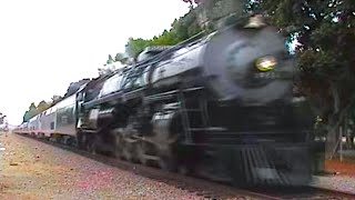 Santa Fe Steam Locomotive 3751 at San Juan Capistrano wthe AAPRCO Special to San Diego 92108 [upl. by Viking]