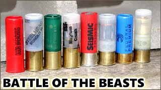 The Ultimate 12ga Slug Cinder Block Test Factory Rounds [upl. by Eanaj]