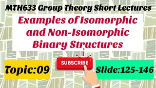 11 MTH633 Group Theory Short Lectures  How to show two binary structures are isomorphic or not [upl. by Inohtna]