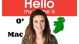 WTF Irish language Gaeilge surnames second names EXPLAINED [upl. by Airdnassac]