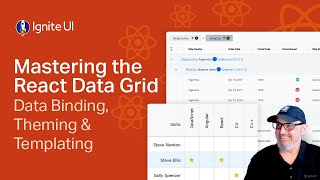 Mastering React Data Grid with Ignite UI  Data binding Theming amp Templating [upl. by Onitram923]