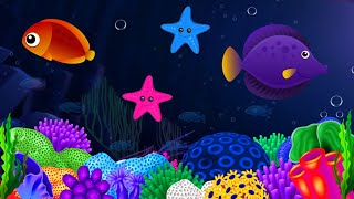 Bedtime Lullabies and Calming Undersea Animation Baby Lullaby [upl. by Enerol544]