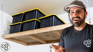 Build these GARAGE Storage Shelves  Easy Weekend DIY Project [upl. by Aleehs]