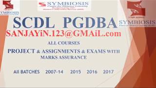 Download scdl solved assignments and sample papers MBA PROJECT REPORT NEWS Symbiosis [upl. by Bust]