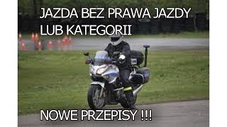 JAZDA BEZ KAT A I NOWE PRZEPISY 2017  WestRiderMotoVlog [upl. by Notirb]