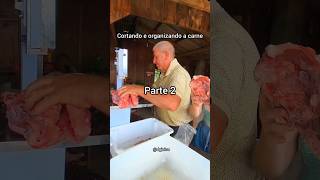 Cortando e organizando a carne [upl. by Khan]