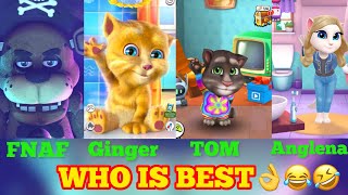 Fanaf 🆚 Tom 🆚 Anglena 🆚 Ginger  Who is best  Go coment [upl. by Schlosser]