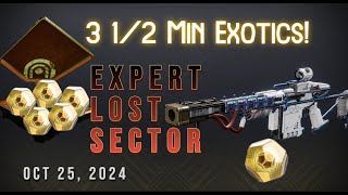 Bringing Back The ARBALEST on Todays Expert Lost Sector  Destiny 2 Oct 25 2024 [upl. by Ahsimac]