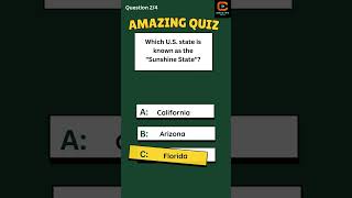 General knowledge test IQ Test \ United State quiz game shorts foryouquizze english [upl. by Dihahs]