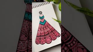 Try this😮 Girl mandala drawing 😍✨ art girldrawing shortsvideo mandalaartforbeginners drawing [upl. by Epuladaug]