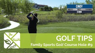 Golf Tips Hole 9 Family Sports Golf Course [upl. by Pandolfi]