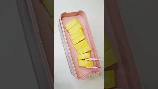 Pack a snack box with me 🧁🥭🍍✨ lunchboxideas asmr asmrvideo satisfying snacks [upl. by Aikym]