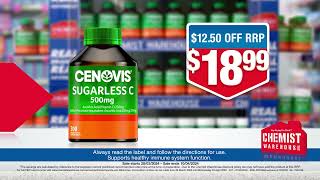 BUY CENOVIS AT CHEMIST WAREHOUSE AND WIN [upl. by Diet554]