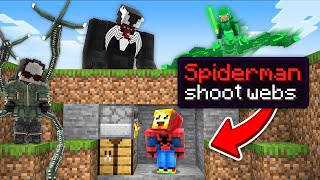 Minecraft Manhunt but I am Spiderman [upl. by Tacye779]