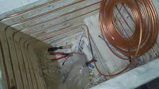 How to make a copper piping by removing iron pipe in deep freeze [upl. by Marisa81]