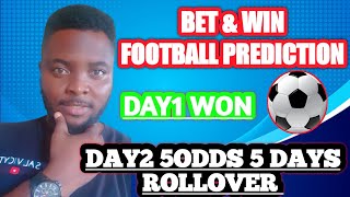 DAY2 5ODDS ROLLOVER BETTING STRATEGY  TIPS AND TRICKS TO BETTING MARKET WIN BET DAILY SALVICYT [upl. by Aguste]