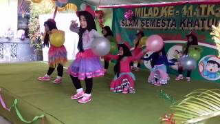 Tarian lucu anak TK balonku ada lima [upl. by Ecirual]