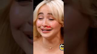 Sabrina Carpenter CRIES after eating Hot Wings 😂😭 [upl. by Eittak]