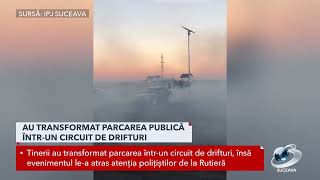 Au transformat parcarea publică întrun circuit de drifturi [upl. by Aneetak192]