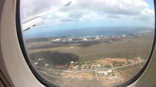 Landing KLM Boeing 747400 Curacao Hato [upl. by Hite728]