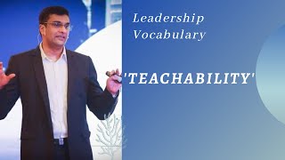 Leadership Vocabulary  Teachability [upl. by Euqinwahs]