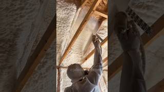 Amazing Spray Foam Insulation In USA🌎shorts [upl. by Leciram]