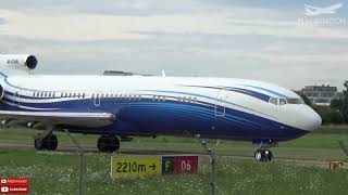 Boeing 727 MSTAR Close Up Landing amp Takeoff at Bodensee Airport  Plane Spotting Germany [upl. by Zoellick]