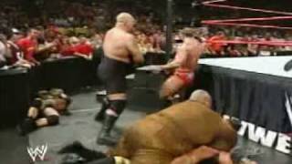 john cena vs snitsky lumberjack match  wwe raw 2005 [upl. by Leis64]