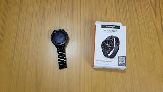 Spigen Metal Strap for Galaxy Watch 4 Classic 46 mm [upl. by Ramiah]